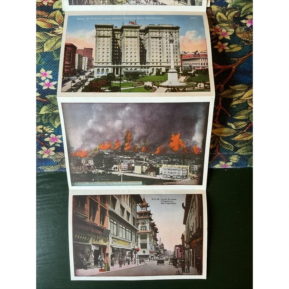 VTG SAN FRANCISCO THE QUEEN CITY SOUVENIR FOLDER 1920'S PACIFIC NOVELTY
